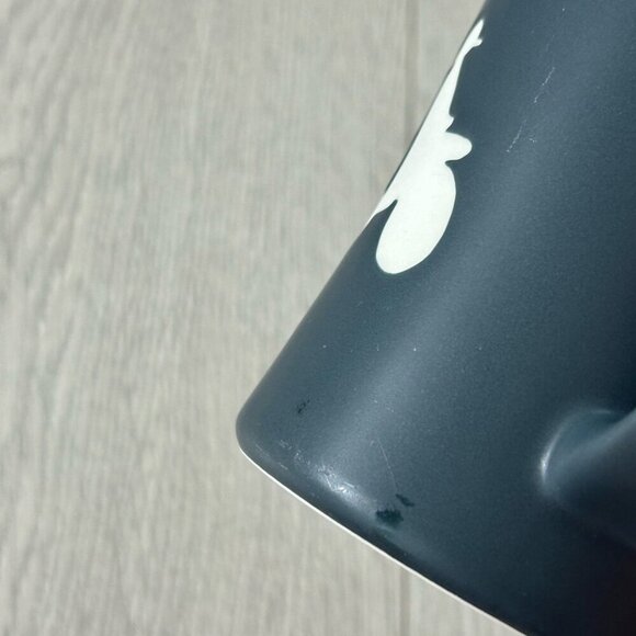 Starbucks Mug 2011 Vespa Moped Scooter Matte Black & Army Olive Green 16 oz - Picture 6 of 7